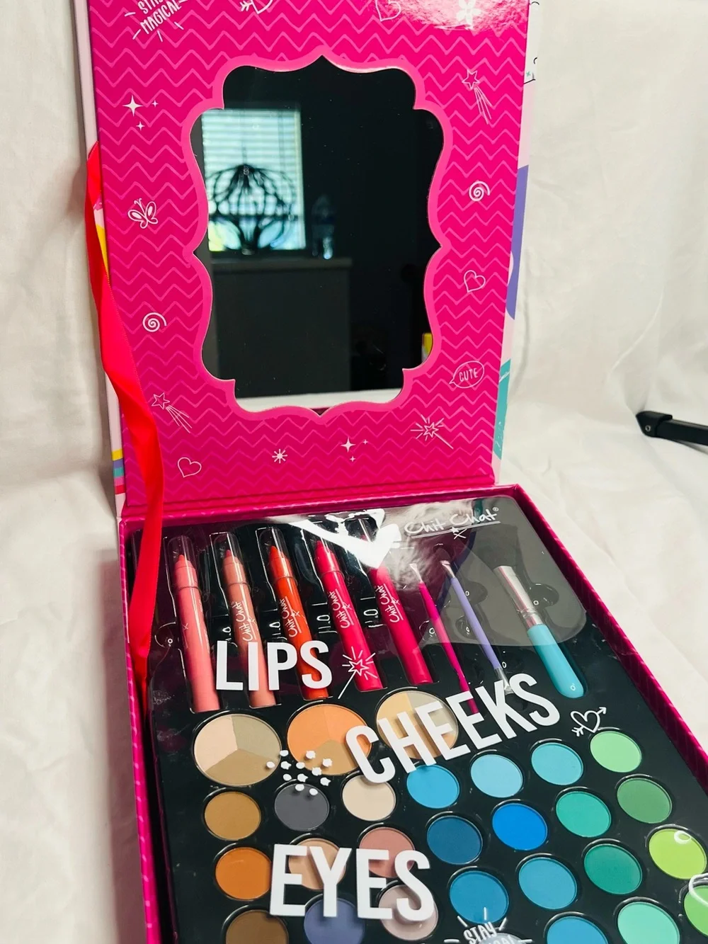 Chit Chat Paint Box - Unicorn Kids Makeup Set - Pastel Pink